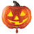 NEU Folienballon Halloween Jack-O-Lantern Krbis, 59x52cm