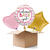 NEU Ballongre Welcome Baby Girl Stripes, rosa, 35cm, 3 Ballons