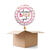 NEU Ballongre Welcome Baby Girl Stripes, rosa, 35cm, 1 Ballon