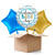 NEU Ballongre Welcome Baby Boy Stripes, blau, 35cm, 3 Ballons