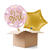 NEU Ballongre It's a Girl Sterne und Wolken, rosa, 35cm, 2 Ballons