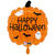 NEU Folienballon Halloween Happy Krbis, orange, 34x39cm