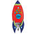 NEU Folienballon Rakete Happy Birthday Blast, 34x83x32cm