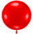 NEU Folienballon Riesen-Ballon XXL, rund, ca. 75x75cm, unifarben, rot - Rot