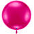NEU Folienballon Riesen-Ballon XXL, rund, ca. 75x75cm, unifarben, magenta - Magenta