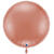 NEU Folienballon Riesen-Ballon XXL, rund, ca. 75x75cm, unifarben, ros-gold - Ros-Gold