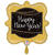 NEU Folienballon Happy New Year Glitter, gold, 35x35cm