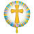 NEU Folienballon Buntes christliches Kreuz, 35cm