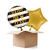 NEU Ballongre Happy New Year Konfetti, schwarz-wei, 35cm, 2 Ballons