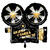 NEU Folienballon Lights - Camera - Action, Hollywood Filmkamera, schwarz, 62x54cm