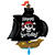 NEU Folienballon Piratenschiff Happy Birthday, 80x87cm
