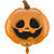 NEU Folienballon Halloween Lachender Krbis, orange, 53x57cm