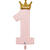 NEU Folienballon My first Birthday Princess, Zahl 1 mit Krone, rosa, 42x102cm