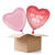 NEU Ballongre Herz Ich Liebe Dich, rosa, 36x36cm, 2 Ballons