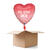 NEU Ballongre Herz Ich Liebe Dich, rosa, 36x36cm, 1 Ballon