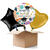 NEU Ballongre Du hast es geschafft, Glckwunsch, bunt, 35cm, 3 Ballons
