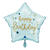 NEU Folienballon Baby-Blue Happy Birthday, blau, 42x40cm