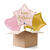 NEU Ballongre Baby-Pink Happy Birthday, rosa, 42x40cm, 3 Ballons