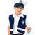 SALE Kinder-Weste Polizei, blau, Gr. 140