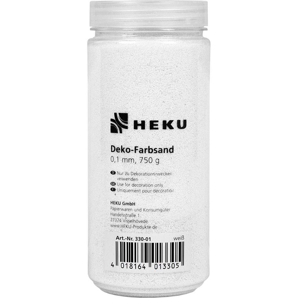 Deko-Farbsand 0,1mm, 750g, weiß Bild 2