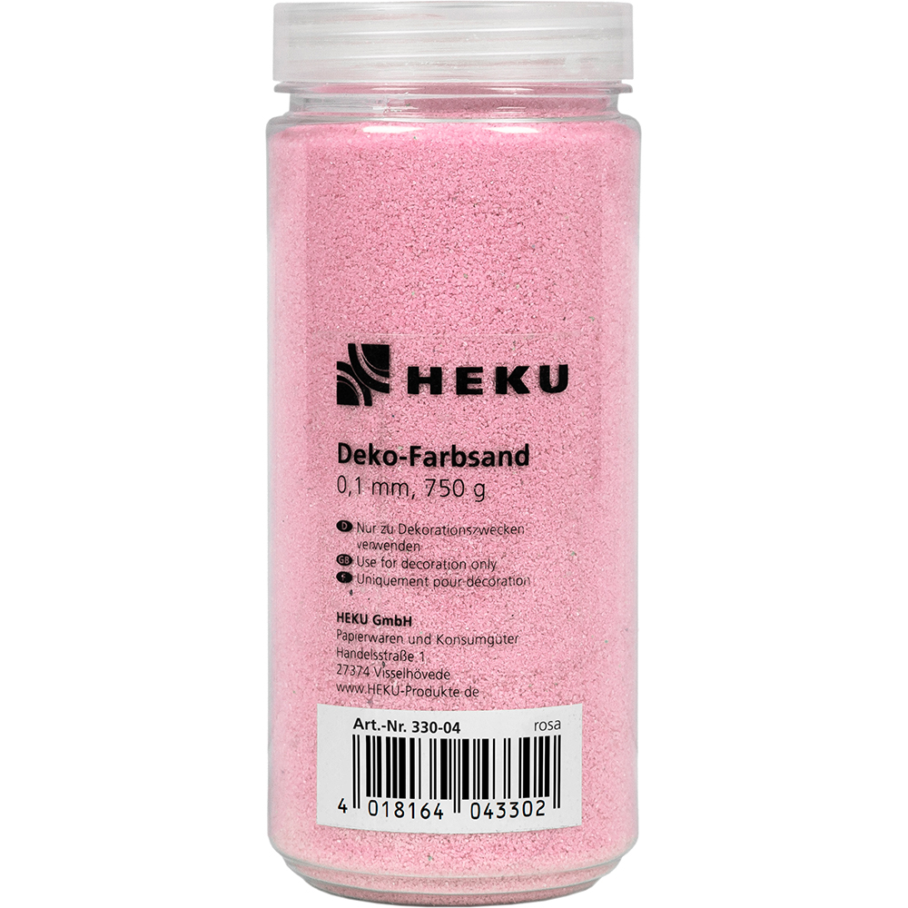 Deko-Farbsand 0,1mm, 750g, rosa Bild 2