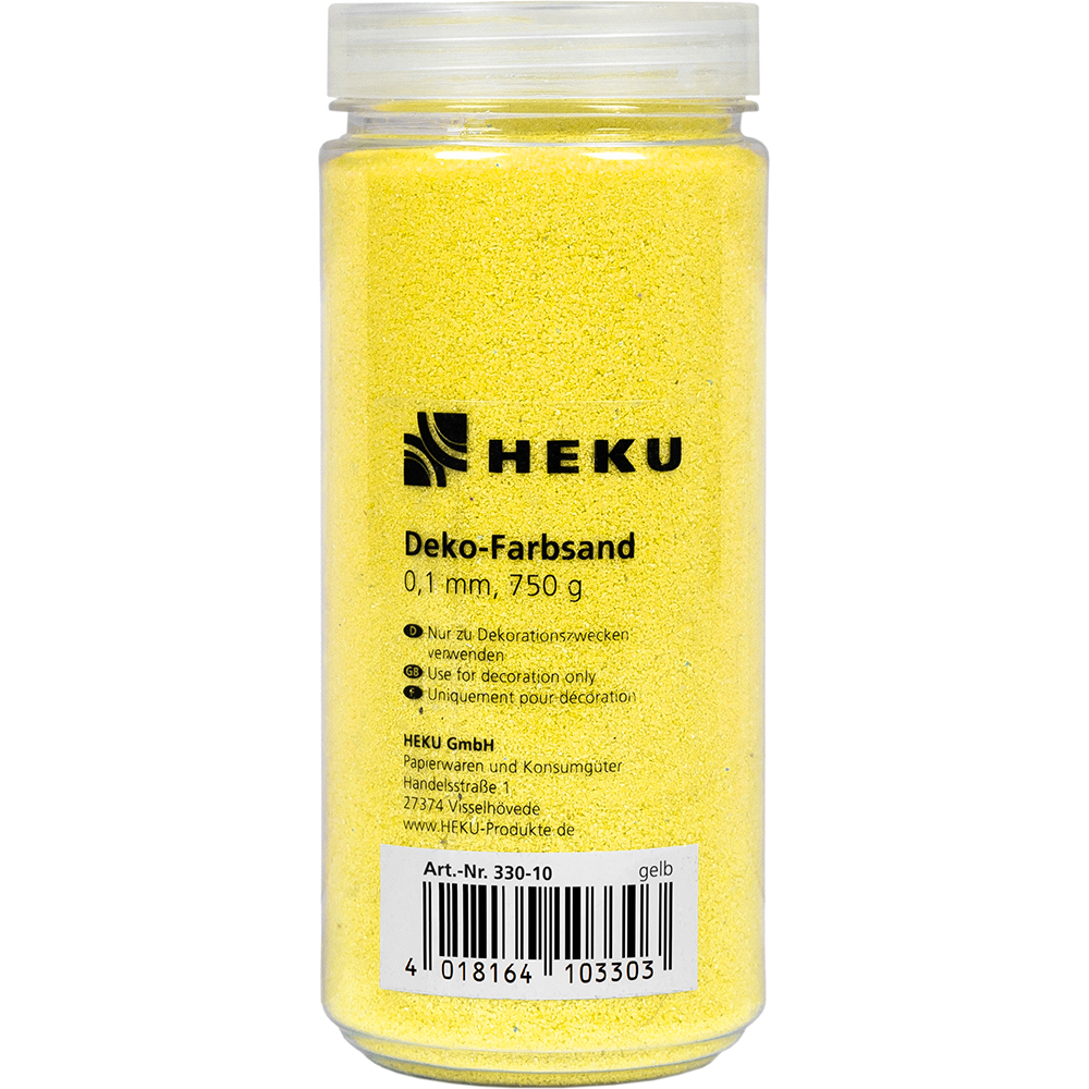 Deko-Farbsand 0,1mm, 750g, gelb Bild 2