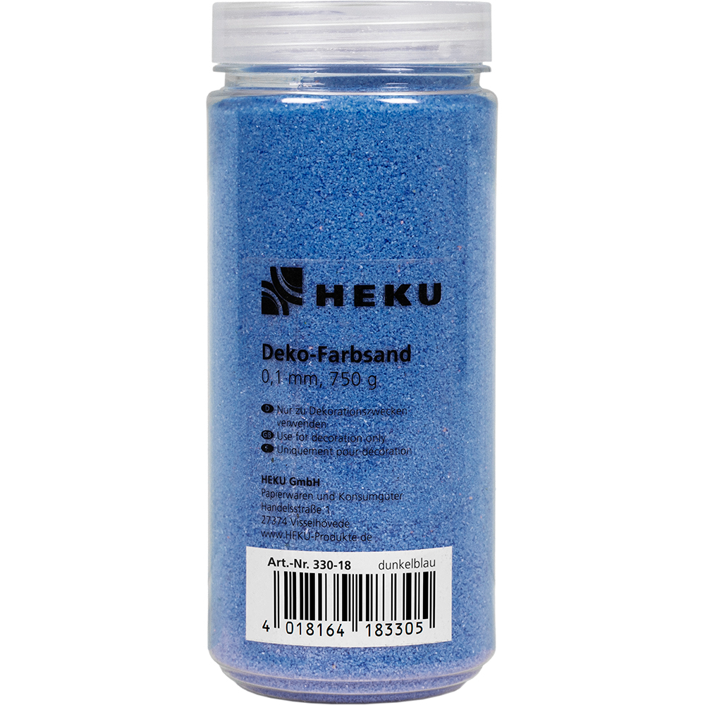 Deko-Farbsand 0,1mm, 750g, dunkelblau Bild 2