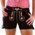 SALE Damen-Trachtenhose kurz aus Leder, schwarz Gr. 34 Bild 2