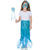 SALE Kostüm-Set Meerjungfrau blau, 3-teilig