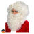 SALE Percke Herren Nikolaus Weihnachtsmann, Set Percke und Bart, Standard, flachsblond