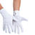 SALE Handschuhe mit Biesen, Damengre S, Baumwolle, wei