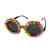 Brille Hippie Flowers