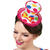 Hut Mini-Zylinder bunter Clown XL