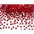 Herzkonfetti Metallic - Rot - 5mm - 30 g