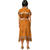 Damen-Kostüm Kleid Indianerin, elastisches Midi Kleid mit Fransen und Gürtel, Gr. 38-40 Bild 3