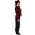 Damen-Kostüm Paillettenjacke Rot, Blazer mit zwei Taschen, Gr. 36 Bild 2