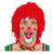 Percke Unisex Clown aus Wolle, rot - mit Haarnetz Bild 2