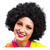 Perücke Unisex Clown, Afro Hair, kleine Locken, schwarz - mit Haarnetz Bild 2