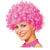 Percke Unisex Clown, Afro Hair, kleine Locken, pink - mit Haarnetz Bild 2