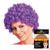 Perücke Unisex Clown, Afro Hair, kleine Locken, lila - mit Haarnetz