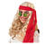 Perücke Damen Mittelscheitel lang mit Stirnband, leicht gelockt, 70er Hippie, blond - mit Haarnetz Bild 2