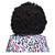 Percke Unisex Super-Riesen-Afro Locken, Jimmy, schwarz - mit Haarnetz Bild 3