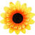 Sonnenblume mit Anstecknadel, Ø 5 cm