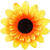 Sonnenblume mit Anstecknadel,  3-4 cm