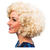 Perücke Damen Kurzhaar Bob Pagenkopf mit Locken, Charlston 20er, Flirty Flapper, blond - mit Haarnetz Bild 4