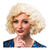 SALE Percke Damen Kurzhaar Bob Pagenkopf mit Locken, Charlston 20er, Flirty Flapper, blond