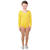 Body, gelb, 4/4-arm, Größe 140-152, Elastisch - Größe 140-152
