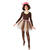 NEU Tutu Tllrock mehrlagig, braun-wei, Gr. 116-140 - Braun-Wei