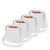 NEU Sparpack Wurfbeutel wei mit Futterstoff, 36x34cm, 71cm Trger, mit 2 Staufchern und breitem Trageriemen, 12 Stck