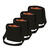 NEU Sparpack Wurfbeutel schwarz mit Futterstoff, 36x34cm, 71cm Trger, mit 2 Staufchern und breitem Trageriemen, 12 Stck